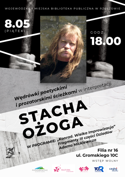 Grafika promująca spotkanie ze Stachem Ożogiem V